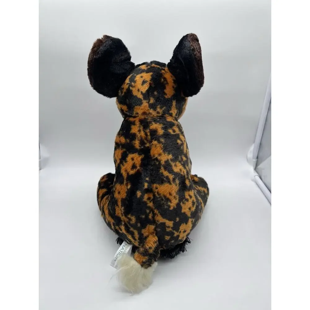 Destination Nation Aurora African Wild Spotted Dog Calico Hyena Plush Realistic